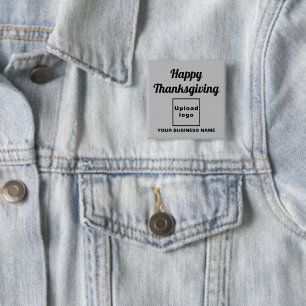 Badge Carré 5 Cm Vœu de Thanksgiving pour les entreprises sur un ca