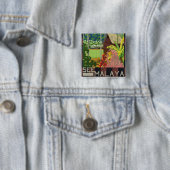 Badge Carré 5 Cm Voir Malaya (En situation)