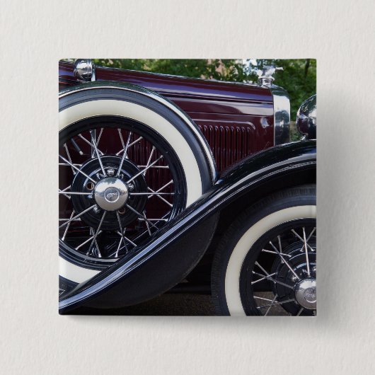 Badge Carré 5 Cm Voiture classique Ford A 1930 (Devant)