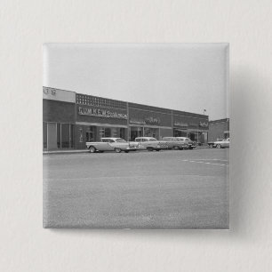 Badge Carré 5 Cm Voitures au centre commercial garant B&W