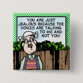 Badge Carré 5 Cm Voix (Devant)