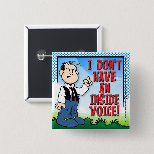 Badge Carré 5 Cm Voix intérieure (Devant & derrière)