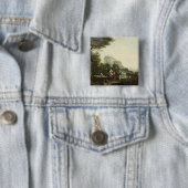 Badge Carré 5 Cm Vol en l'Egypte (En situation)