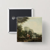 Badge Carré 5 Cm Vol en l'Egypte (Devant & derrière)