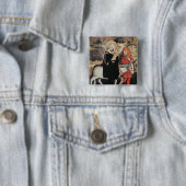 Badge Carré 5 Cm Vol en l'Egypte (En situation)