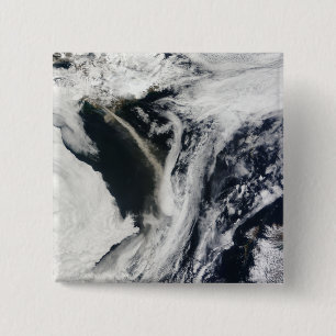Badge Carré 5 Cm Volcan de kull de ½ du ¿ Â du ½ s Eyjafjallaj