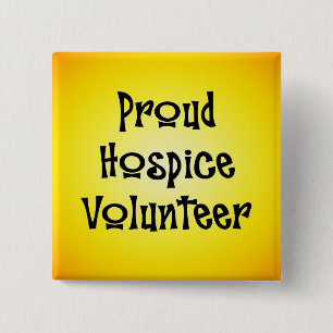 Badge Carré 5 Cm Volontaire fier d'hospice