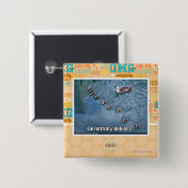 Badge Carré 5 Cm Vont en avant mes subordonnés (Devant & derrière)