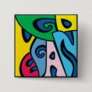 Badge Carré 5 Cm VONT le VÉGÉTALIEN - le style 1