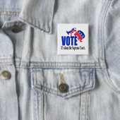Badge Carré 5 Cm Vote sur la Cour Suprême (En situation)