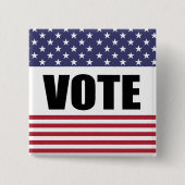 BADGE CARRÉ 5 CM VOTER (Devant)