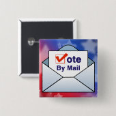 Badge Carré 5 Cm Voter par courrier (Devant & derrière)