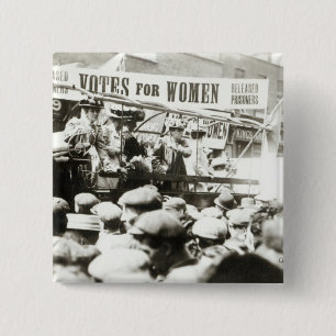 Badge Carré 5 Cm Votes pour des femmes, août 1908