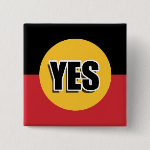 Badge Carré 5 Cm Votez oui