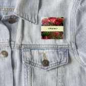 Badge Carré 5 Cm Votre goupille nommée (En situation)