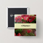 Badge Carré 5 Cm Votre goupille nommée (Devant & derrière)