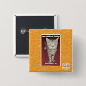 Badge Carré 5 Cm Votre stupidité aveugle 2 (Devant & derrière)