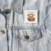 Badge Carré 5 Cm Vous êtes mon soleil (En situation)