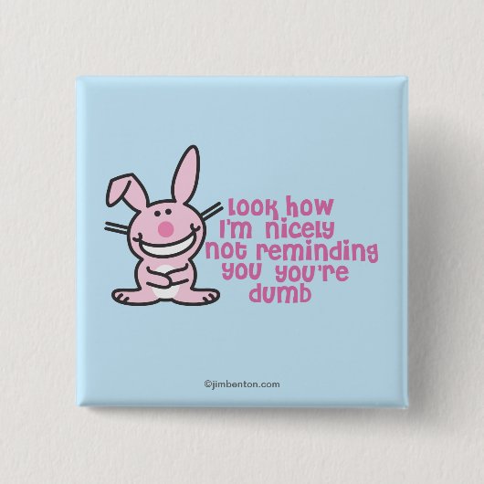 Badge Carré 5 Cm Vous êtes muets (Devant)