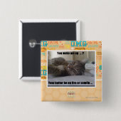 Badge Carré 5 Cm Vous m'avez réveillé (Devant & derrière)