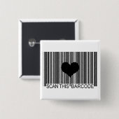 BADGE CARRÉ 5 CM VOUS ME MANQUEZ BARCODE (Devant & derrière)
