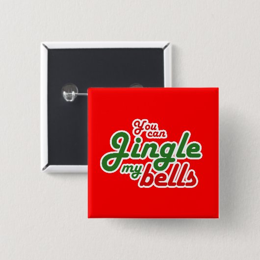 BADGE CARRÉ 5 CM VOUS POUVEZ TINTER MES CLOCHES (Devant & derrière)