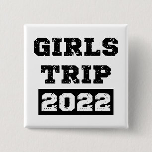 Badge Carré 5 Cm Voyage Filles 2022 Filles Week-end Getaway vacance