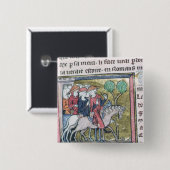 Badge Carré 5 Cm Voyageurs, de Roman de Jules Cesar (Devant & derrière)