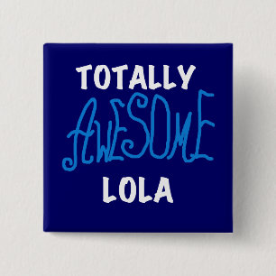 Badge Carré 5 Cm Vraiment génial Lola Blue Tshirts et cadeaux