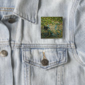 Badge Carré 5 Cm VTT cadeau (En situation)