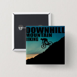 Badge Carré 5 Cm VTT Downhill Vélos de Montagne