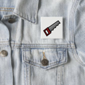 Badge Carré 5 Cm Vu (En situation)