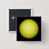 Badge Carré 5 Cm Vue complète du soleil (Devant & derrière)
