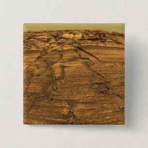 Badge Carré 5 Cm Vue de Burns Cliff sur Mars