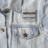 Badge Carré 5 Cm Vue de Carcassonne du côté Ouest (En situation)