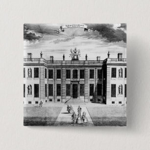 Badge Carré 5 Cm Vue de Chambre de Marlborough dans le mail de