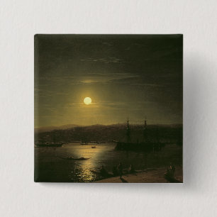 Badge Carré 5 Cm Vue de Constantinople