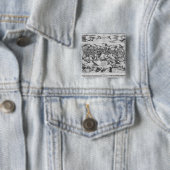 Badge Carré 5 Cm Vue de Jérusalem, 1570 ? (En situation)