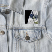 Badge Carré 5 Cm Vue de la Terre depuis l'espace (En situation)