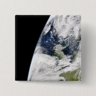 Badge Carré 5 Cm Vue de la Terre depuis l'espace