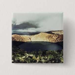 Badge Carré 5 Cm Vue de lac Guatavita