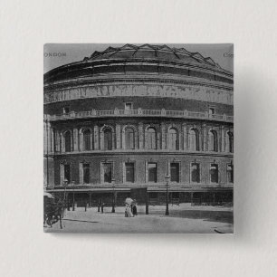 Badge Carré 5 Cm Vue de l'Albert Hall, c.1900