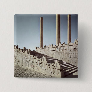 Badge Carré 5 Cm Vue de l'escalier est de l'Apadana