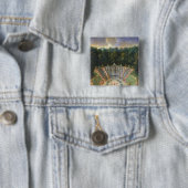 Badge Carré 5 Cm Vue de Salle de Bal (En situation)