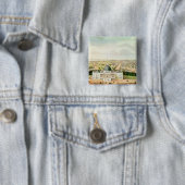 Badge Carré 5 Cm Vue de Washington (En situation)