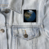 Badge Carré 5 Cm Vue d'ensemble sur l'Asie avec la glace de mer arc (En situation)