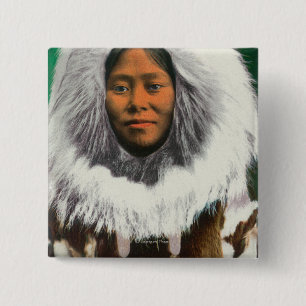Badge Carré 5 Cm Vue d'une beauté Eskimo