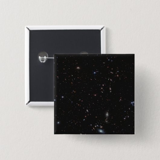 Badge Carré 5 Cm Vue Entre Les Constellations Pisces & Andromeda (Devant & derrière)