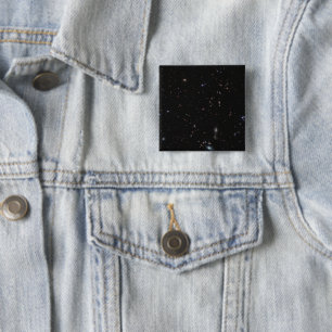 Badge Carré 5 Cm Vue Entre Les Constellations Pisces & Andromeda