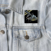 Badge Carré 5 Cm Vue générée par ordinateur 12 (En situation)